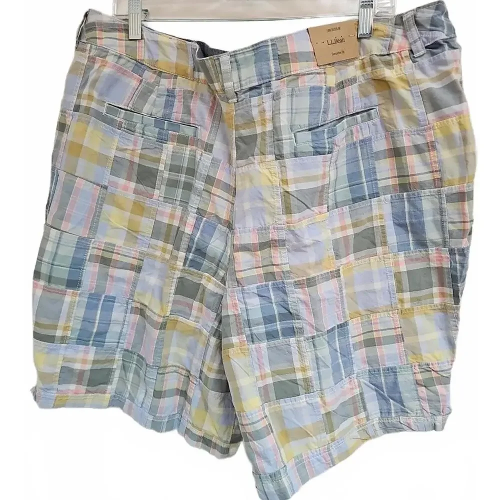 LL Bean Favorite Fit Lakewashed Chino Bermuda Shorts  Size 18W New - Picture 5 of 6